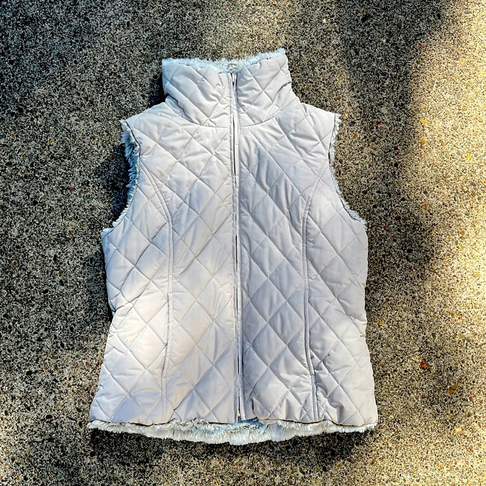 Fuzzy warm vest!